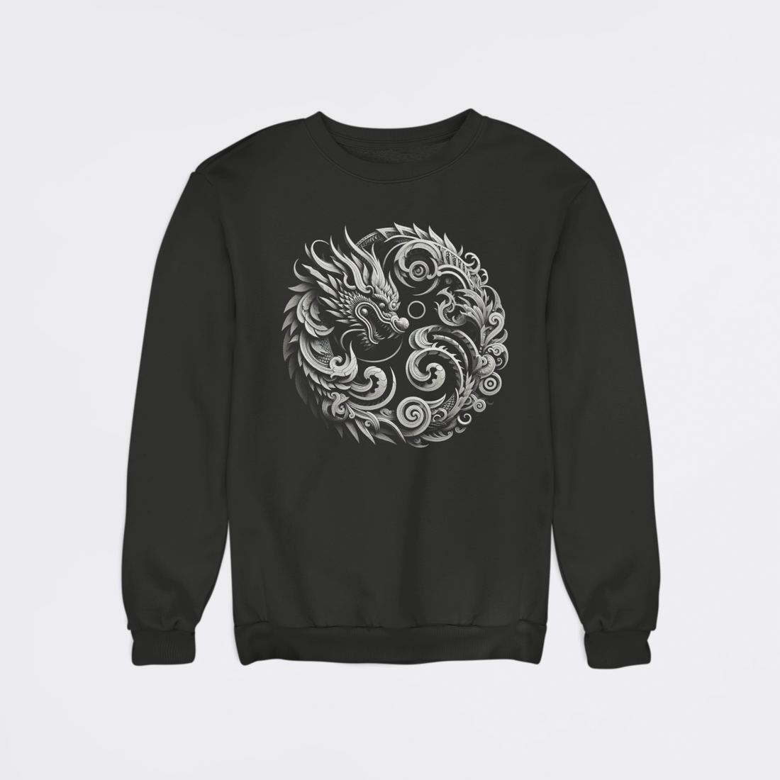 Ornate Dragon Circle Unisex Sweatshirt