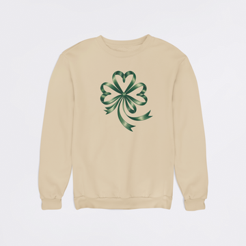 St. Patrick's Day Clover Ribbon Unisex Sweatshirt