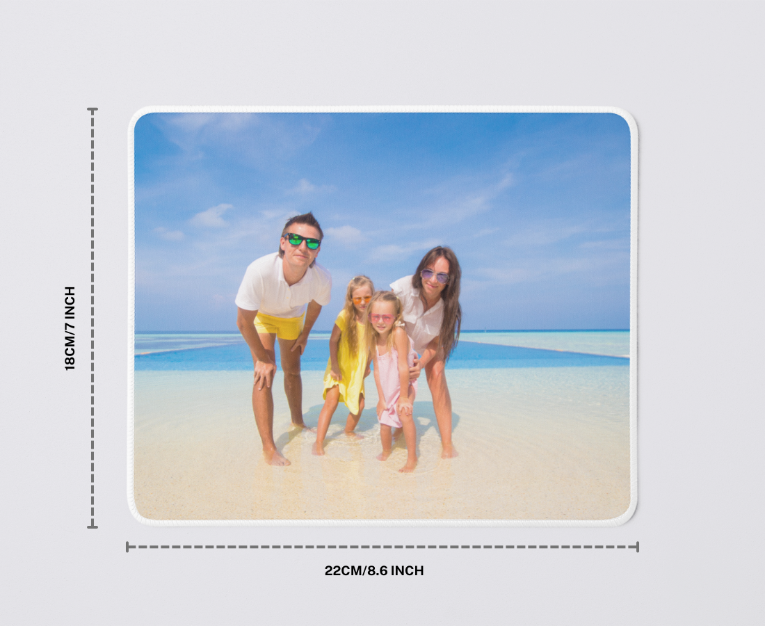 Order a custom mouse pad. Upload your image and add to cart.